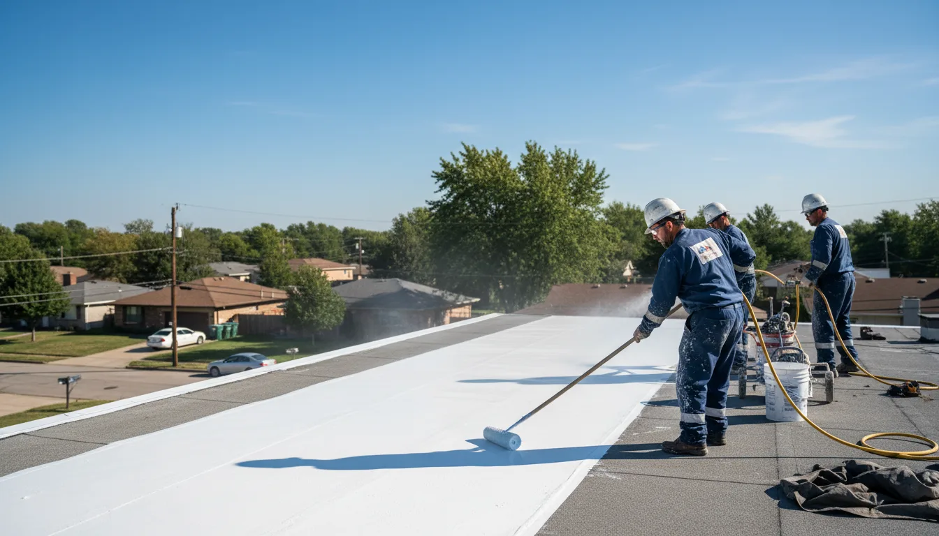 Commercial roof coating in Douds, IA near me